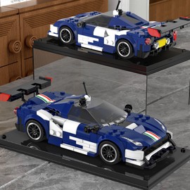 Mould King Speed Champion F488 Racing Car DIY Building Blocks Set & Display Case,Creative Classic Cars for Boys Age 8-12, 27086 Cool Vehicles Model Toys Birthday Gifts for Adults and Kids,410 PCS