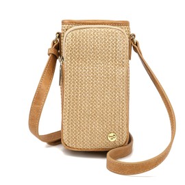 MINICAT Roomy Pockets Small Crossbody Bags Cell Phone Wallet Purses for Women(Yellow wavv)