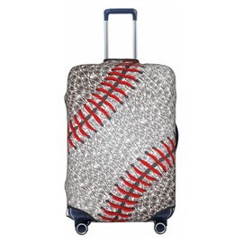 Guiteinyi Baseball Luggage Cover for Suitcase Elastic Non Scratch Travel Protector Travel Washable Suitcase Cover Fits 18-32 Inch Luggage