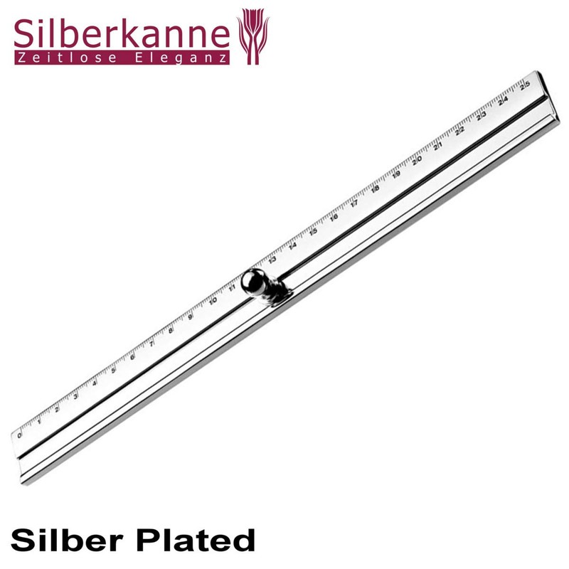 SILBERKANNE Classico Ruler L 26 cm Premium Silver Plated Elegant