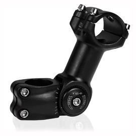 ANCLLO Adjustable Bike Stem ±60 degree 25.4mm Adjustable Mountain Bike Stem Riser 90 mm Bicycle Handlebar Extender Bike Fork Extender for Mountain Bike, Road Bike, Cycling