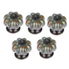 Ceramic Door Knobs Antique Pumpkin Handles for Cupboard Wardrobe Drawers