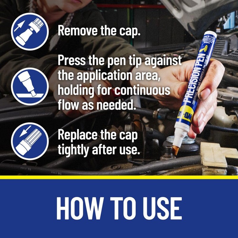 WD-40 Precision Pen & Trucker Hat Bundle - On-The-Go Lubrication,