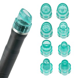 Tapa de plástico Beaty máquina de piezas de repuesto Hydro Dermabrasion Agua Peeling Consejos 8pcs por juego para Elitzia ETNS900 ETAF131T (cian)