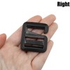 LUORNG G Hook 8PCS 4Pairs Black G-Hook Wave Buckles Backpack