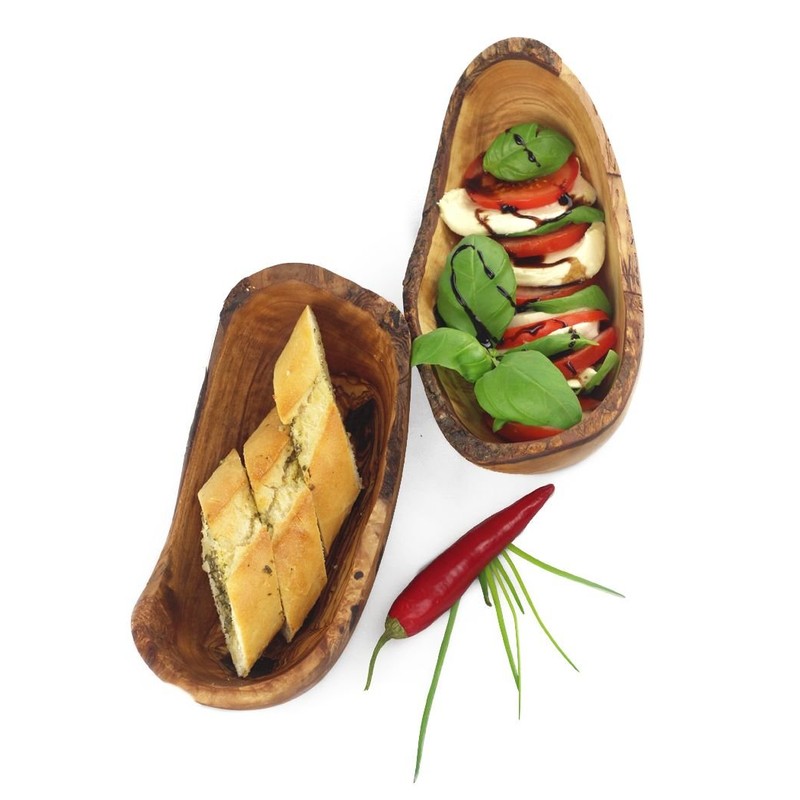 Rustic Olive Wood Bowl 14 - 18 cm