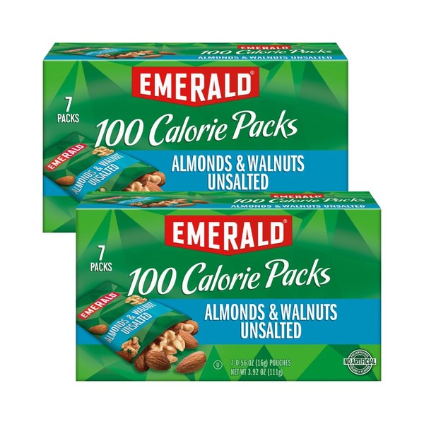 Emerald Nuts, Natural Walnuts & Almonds, 100 Calorie Packs, 7