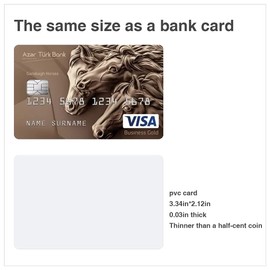 200pcs Inkjet PVC ID Cards CR80 30 MIL PVC Card Inkjet Printing ID Card Plastic ID Card Waterproof Material Works with Epson & Canon Inkjet Printers （Timeskey）