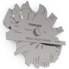 YESWELDER MG-11 Metal Weld Fillet Gages Set (7PCS) 1/8''-1'' Welding