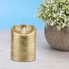Led FlamE Less Candles Battery Gold Swinging Flame Electric Candle