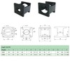Nema23 Stepper Motor Mounting Bracket with Dust Cover, Motor Mount