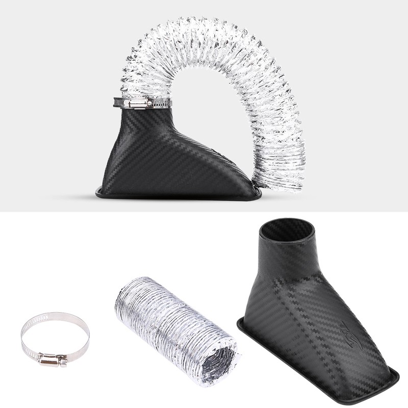Carbon Fiber Universal Car Turbo Turbine Inlet Pipe Air Funnel