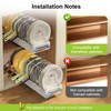 Fovkdcvw Pots and Pans Organizer Under Cabinet with Drain Board,