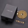 VEXXS 3/4/5/6 mm Men's Curb Chain, 18 K Gold Plated