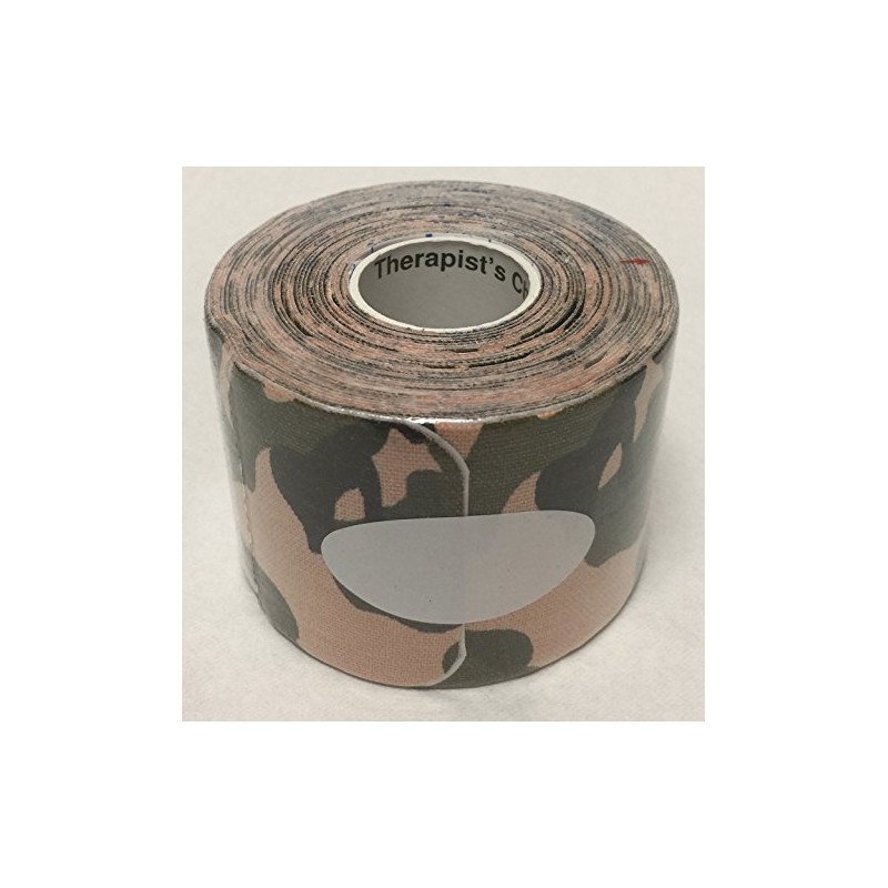 Therapist’s Choice® Kinesiology Tape Pre-Cut Roll (2-Inch x 16.4-Feet) (Camo)