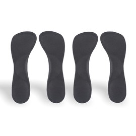 CB - 3 pares de plantillas de soporte de arco de gel de silicona invisible, inserciones delgadas, absorción de golpes, dolor de arco, alivio del dolor en el talón del pie, longitud 3/4 para mujer, zapatos de tacón alto, zapatos 5-7,, Estilo A, 2 Pares-ne