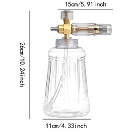 Fonowx Car Wash Sprayer, High Pressure Quick Connector Soap Sprayer, Large Capacity Foam Bottle for Indoor Yard,