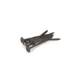 FastCap PowerHead Wood Screws with Large Flat Head - Self-Tapping Point - #2 Square Drive. Black Oxide Finish, 50-Pack - 08272