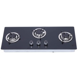 28 Inch Gas Cooktop,3 Burner LPG Gas Stove Hob with Tempered Glass（715x310x70mm) for Boat Caravan Camper,Portable and Mobile High Power Burner Gas Stovetop with Stainless Steel Drip Tray