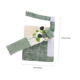 DOITOOL 2pcs Refrigerator Door Handle Gloves Fridge Handle Protection Doorknob Protective Covers Door Knob Protector Kitchen Handle Case Doorknob Cover Handle Cover Protection Green Cloth