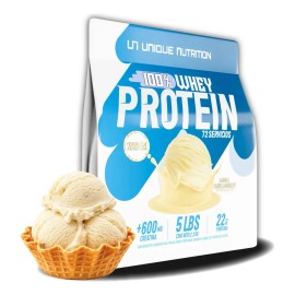Proteina 100% Whey 2.2 Kg Unique Nutrition Sabor Vainilla