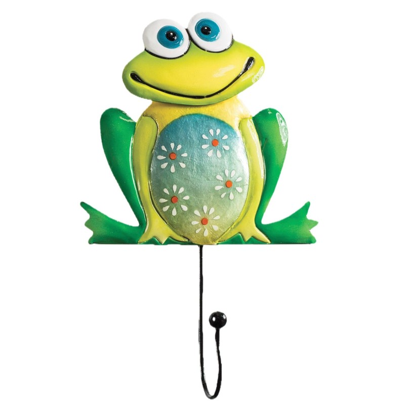 Dekorative Wandhaken Set, 3-teilig, Hahn Eule Frosch Design, Bunte Metallhaken