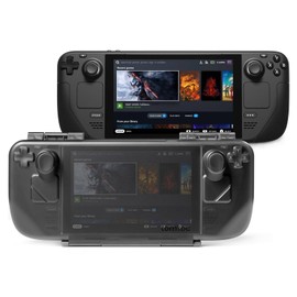 tomtoc Armor Case for Steam Deck/OLED, Steam Deck Hard Shell, Slim Portable Travel Carry Case, Shock-proof, Charging Convenience, with Military Grade Protection, Protective Cover