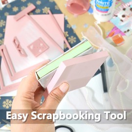 UPTTHOW 6 Pieces Bookbinding Tool for Beginners, Complete Great Stencils and Cutting Guide, Can Be Made into Notebook, Calendar, Junk Journal, Manual