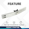 PIT66 Front Bumper Reinforcement Impact Bar Silver Compatible with Nissan