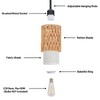 OUVR Pendant Light Boho Hanging Lamp - Rattan & Linen