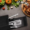 Amylove Grill Storage Bag BBQ Tool Storage Black Container for