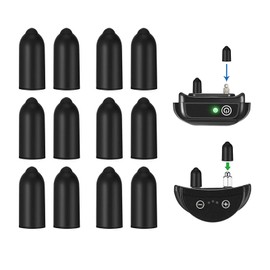 JIPIMON Dog Shock Collar Rubber Tips 12 pcs Training Collar Replacement Silicone Covers Fits Most Brands of Shock Collar (20mm)