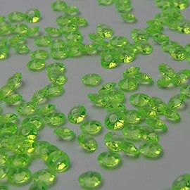 10mm 1000PCS Green Crystal Acrylic Diamond Vase Fillers Beads for Wedding Centerpiece Table Scatter Shower Party Vase Beads Decorations