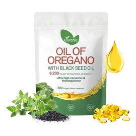 300 Cápsulas Aceite Semilla Negra Aceite Orégano 6200mg