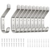 susswiff 10-Pack Wall Hooks for Hanging Coat: 10KG Metal Strong