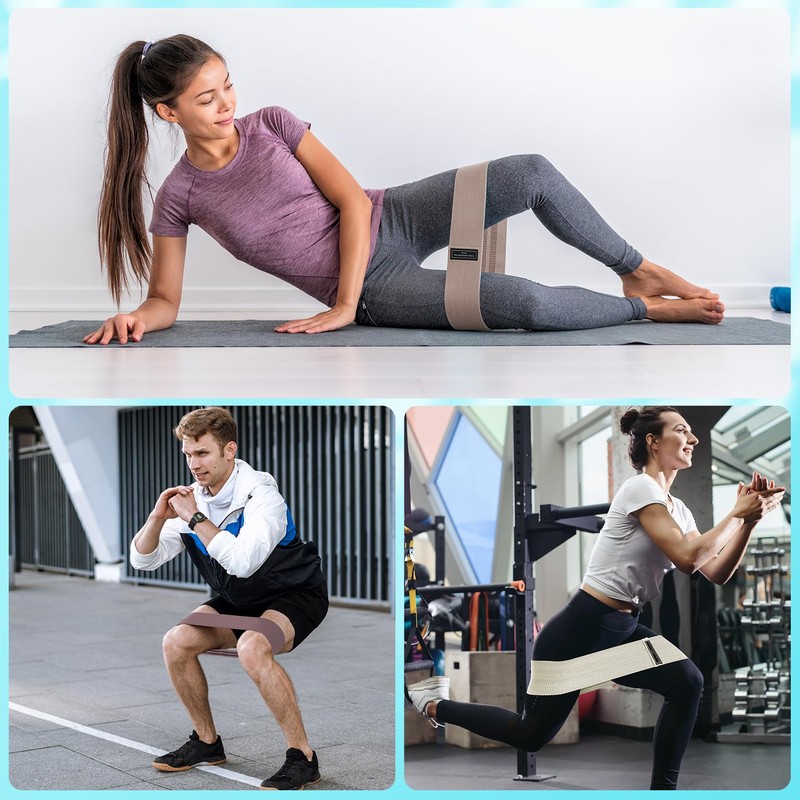 Houselog Resistance Bands Sets Portable Exercise Loops for Legs and
