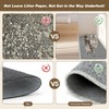 FHTONGE 71x15.8 Thickened Cat Wall Climbing Carpet with 16 Fixed