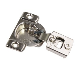 1/2 in. 108-Degree Nickel Plated Compact Overlay 35mm Face Frame Cabinet Hinge (5 Pairs)