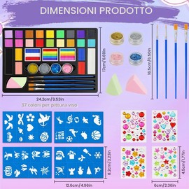 AYBUY Truccabimbi Trucco per Bambini, 31 Colori Trucco Viso Bambini