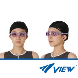 VIEW Swimming Gear V-820ASA Selene Swipe Anti-Fog Swimming Goggles, Lavender