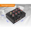 7 Band Sound Equalizer, Dual Channel Digital Equalizer, 12dB High