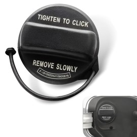 Polcatay Fuel Tank Cap,Snug Fit Tank Port Filler Cap with Rubber Ring, Leak-proof Sealing Cover Replacement 17670-TR0-A01 17670-T3W-A01 17670-SNA-A02 17670-TR0-A11, Compatible with Honda (Black)