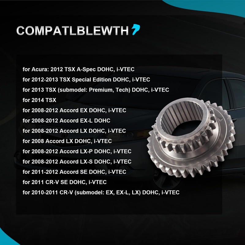 Timing Chain Kit with Water Pump, Fits 2.4L DOHC Engine,