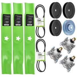 8TEN Blade Spindle Belt Pulley Kit for Husqvarna Poulan GTH 2248XPB 2248XPC 48-Inch 532174356 532173436 532173921