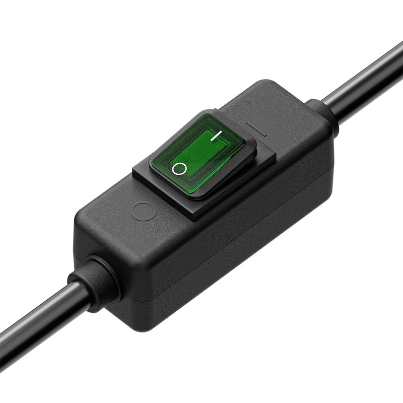 3-Prong Outdoor Waterproof Extension Switch Cord, in-Line On/Off Switch Extension