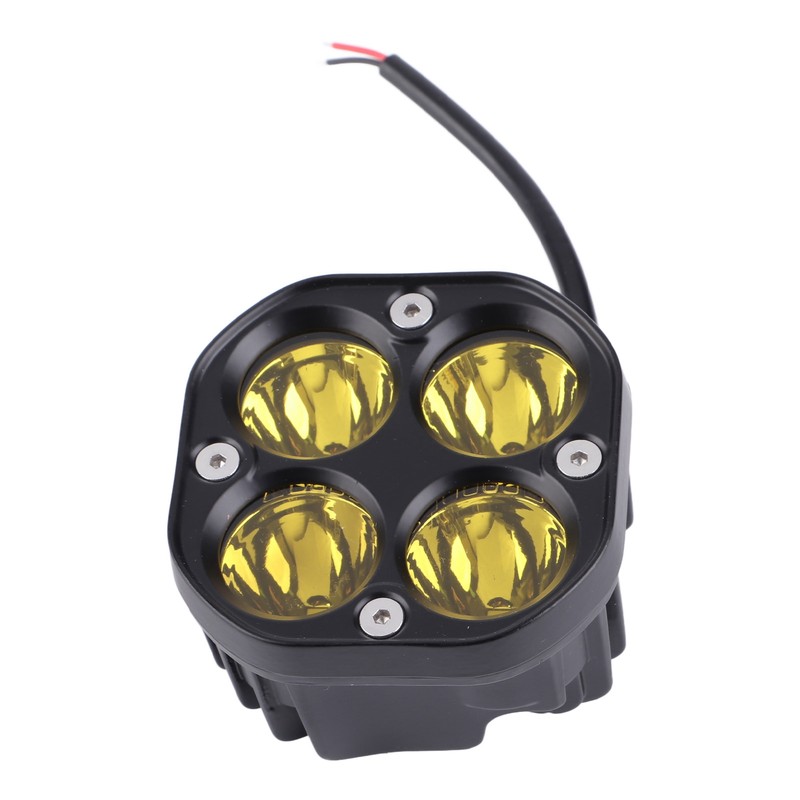 40W Motorcycle Headlight LED Spotlight Yellow Light Waterproof for Off