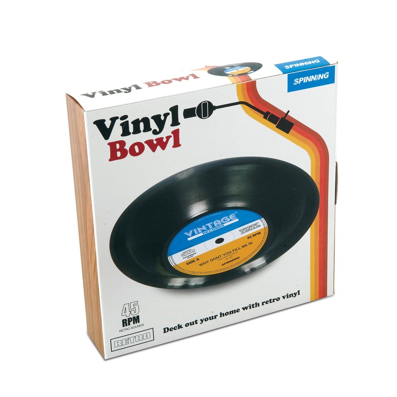 Gift Republic Retro Vinyl Bowl
