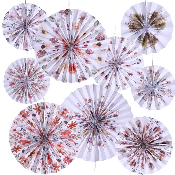 Outus Hanging Paper Fans Classroom Decorations Themed Ceiling Wall Garland