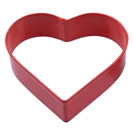 Anniversary House Heart Poly-Resin Coated Cookie Cutter Red