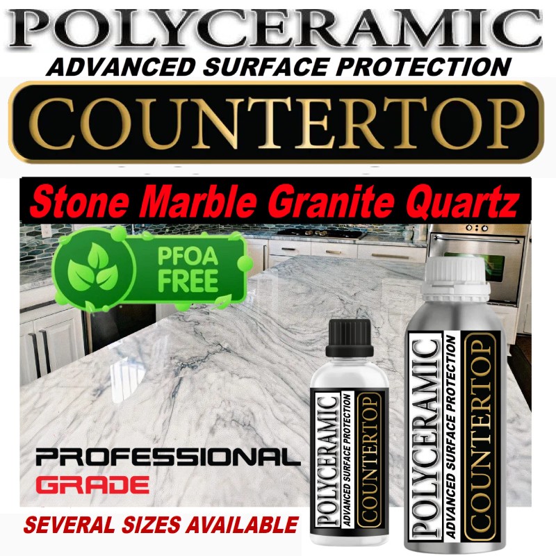 SUPERMAXX POLYCERAMIC COATING PROFESSIONAL GRANITE POLISH MARBLE COUNTERTOP PROTECTION